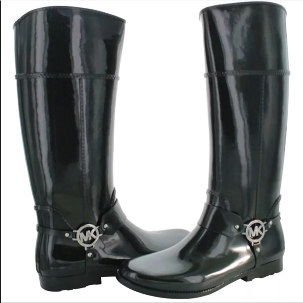 Michael Kors green rain boot
